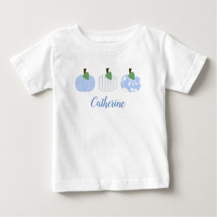 Baby Meisjes Lichtblauw Pompoen Trio T-Shirt