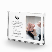 Baby Memorial Baby Verlies Memorial Gift Sympathie Fotoblokken (Rechts)