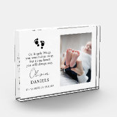 Baby Memorial Baby Verlies Memorial Gift Sympathie Fotoblokken (Links)