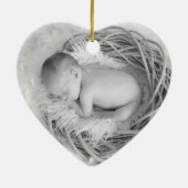 Baby Memorial Chalkboard - Volledige foto Keramisch Ornament (Achterkant)