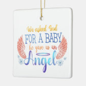 Baby Memorial Keramisch Ornament (Links)