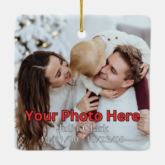 Baby Memorial Keramisch Ornament (Achterkant)