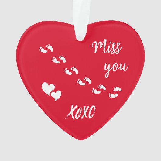 Baby Memorial Ornament van valentijns (achterkant)