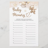 Baby Memory Baby Beer Baby shower (Voorkant)