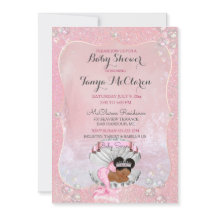 Baby Mermaid African American Pink Shell Pearls