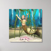 Baby Mermaid Canvas Afdruk (Voorkant)