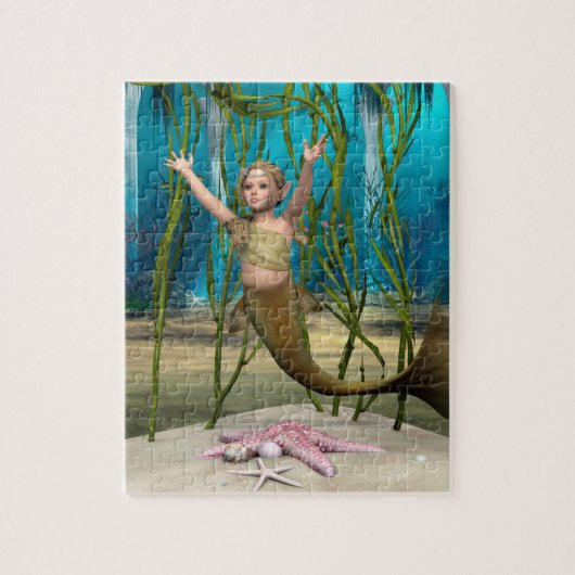 Baby Mermaid Legpuzzel (Verticaal)