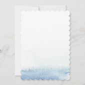 Baby Mermaid Seashells Birthday Party Invitation Kaart (Achterkant)