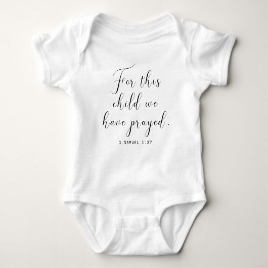 Baby met bijbelgrootte - Christelijke Baby Romper (Voorkant)