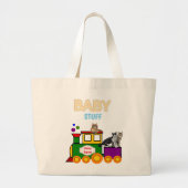 Baby met Choo-Choo-trein en katten Canvas tas (Voorkant)