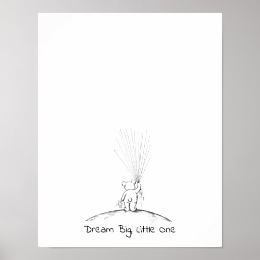 Baby met duimdruk Gastenboek Poster (Voorkant)