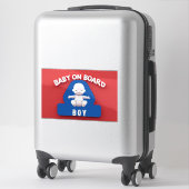 Baby Met een 'Baby aan boord' auto Sign Sticker (Koffer)