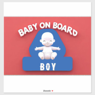 Baby Met een 'Baby in de Auto' Bord Sticker