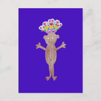 Baby met een hart vol liefde. briefkaart