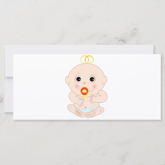 Baby met fopspeen cartoon (Voorkant)