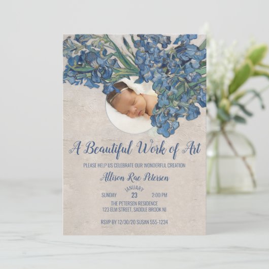 Baby met IRIS Kaart (Staand voorkant)