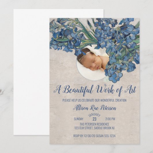 Baby met IRIS Kaart (Voorkant / Achterkant)