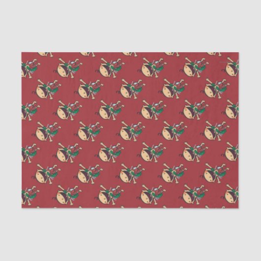 Baby met kerstcadeautjes tissuepapier (Voorkant)