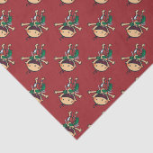 Baby met kerstcadeautjes tissuepapier (Detail)