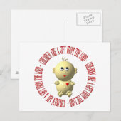 Baby met "Kinderen zijn een geschenk van de Heer" Briefkaart (Voorkant / Achterkant)
