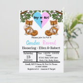 Baby met moederspeel - seksespecifieke uitnodiging (Staand voorkant)