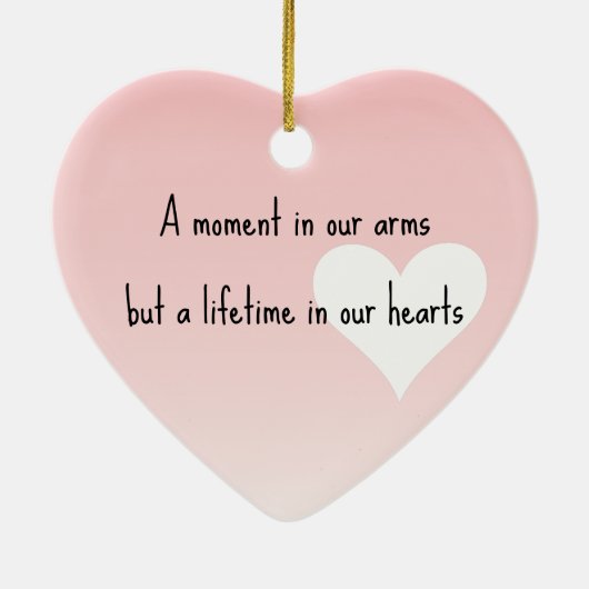 Baby met naam en datum keramisch ornament (Achterkant)