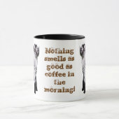 Baby met neus in de lucht mok (Midden)