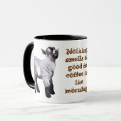 Baby met neus in de lucht mok (Voorkant links)