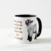 Baby met neus in de lucht mok (Voorkant rechts)