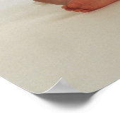 Baby met nieuwjaarsaasje poster (Hoek)