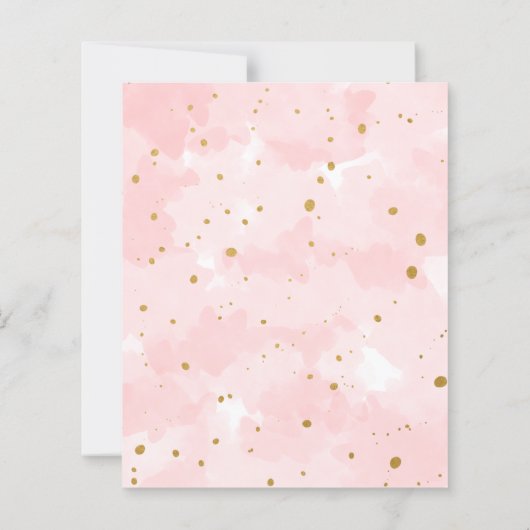 Baby met roze goudWaterverf (Achterkant)