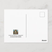 Baby met roze parachute Waterverf Briefkaart (Achterkant)