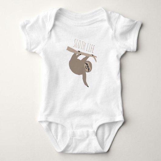 Baby met Sloth Life T-Shirt (Voorkant)