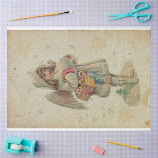  Baby met speelgoed Tissuepapier (Craft)