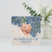 Baby met Van Gogh Irissen Kaart (Staand voorkant)