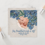 Baby met Van Gogh Irissen Kaart (Voorkant / Achterkant in situ)