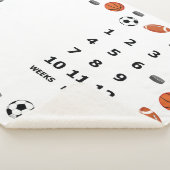 Baby Mijlestone Blanket Sportontwerp Sherpa Deken (3/4)