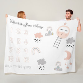 Baby Mijlpaal Deken Pathway naar de Maan