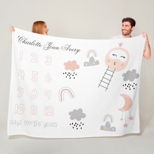 Baby Mijlpaal Deken Pathway naar de Maan (In situ)