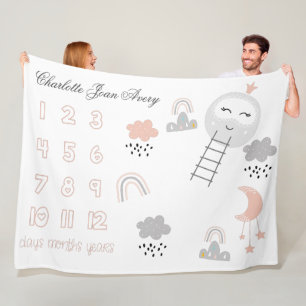 Baby Mijlpaal Deken Pathway naar de Maan