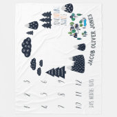 Baby Mijlsteen Blanket | avontuurtijd Fleece Deken (Voorkant)