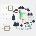 Baby Mijlsteen Blanket | avontuurtijd Fleece Deken<br><div class="desc">De deken van het Eerste Jaar van de Baby maakt de perfecte steun voor baby foto's! Het is het perfecte alternatief voor maandelijkse stickers en blokken. Met onze deken kun je gemakkelijk afbeeldingen van je groeiende kleine.. nemen en posten. Breek een foto en deel deze met vrienden op sociale media,...</div>