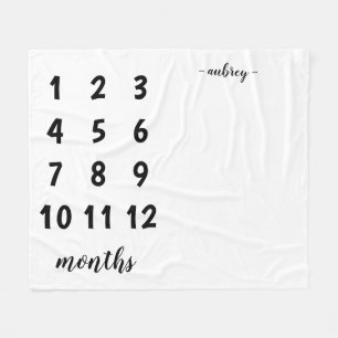 Baby Mijlsteen Blanket Fleece Deken