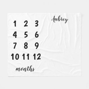 Baby Mijlsteen Blanket Fleece Deken