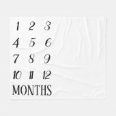 Baby Mijlsteen Blanket Fleece Deken (Voorkant (Horizontaal))