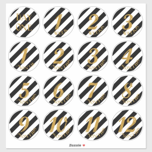 Baby Mijlsteen Stickers (Vel)