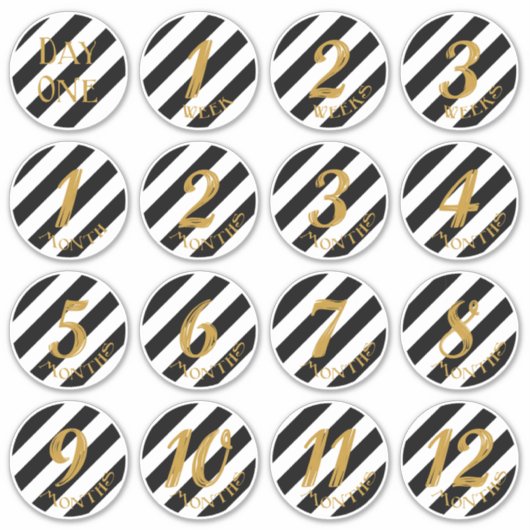 Baby Mijlsteen Stickers (Voorkant)