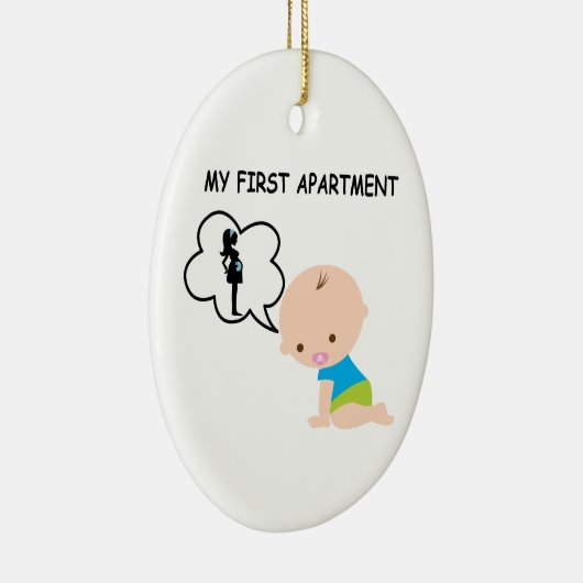 Baby Mijn eerste appartement Keramisch Ornament (Rechts)