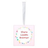 Baby Mijn eerste kerstfoto begint met roze Ornament (Rechts)