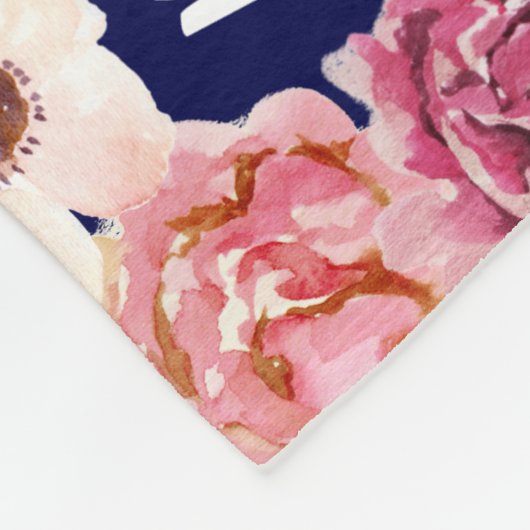 Baby Milestone Blanket Personalized Baby Girl Gift Fleece Deken (Hoek)